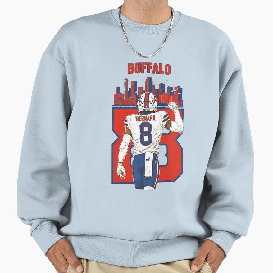 Buffalo Bernard Sweatshirt - Custom Art Print Unisex - T-Shirt, Sweatshirt, Hoodie