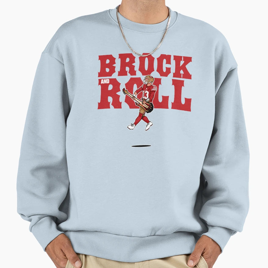 Purdy Brock Brock And Roll Sweatshirt - Graphic Print for Adults - T-Shirt, Sweatshirt, Hoodie