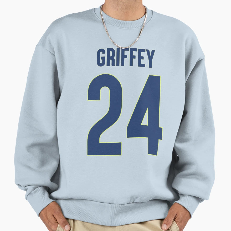 Baseball 24 Ken Griffey Sweatshirt - Custom Art Print Men Women - T-Shirt, Sweatshirt, Hoodie