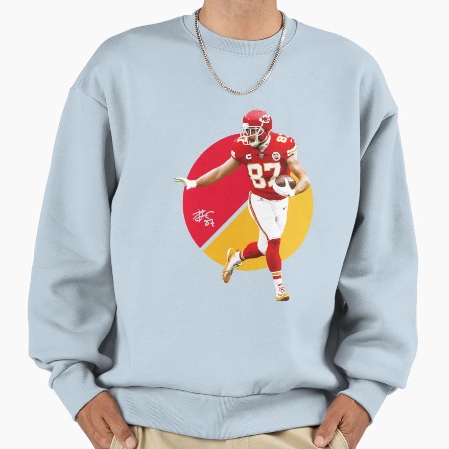 TK 87 Kansas City Football Legend Sweatshirt - Graphic Print for Adults - T-Shirt, Sweatshirt, Hoodie