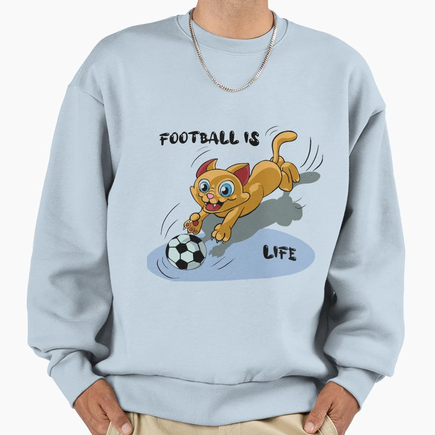 Football Life Sweatshirt - Custom Art Print for Adults - T-Shirt, Sweatshirt, Hoodie