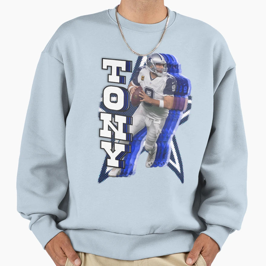 Dallas Cowboy Legend Tony Romo Sweatshirt - Streetwear Style Men Women - T-Shirt, Sweatshirt, Hoodie