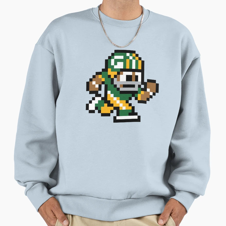 Green Bay Packers Tecmo Super Bowl Sweatshirt - Custom Art Print Men Women - T-Shirt, Sweatshirt, Hoodie