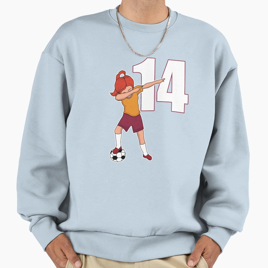 Awesome Soccer Player Number 14 Soccer Sweatshirt - Novelty Apparel Unisex - T-Shirt, Sweatshirt, Hoodie