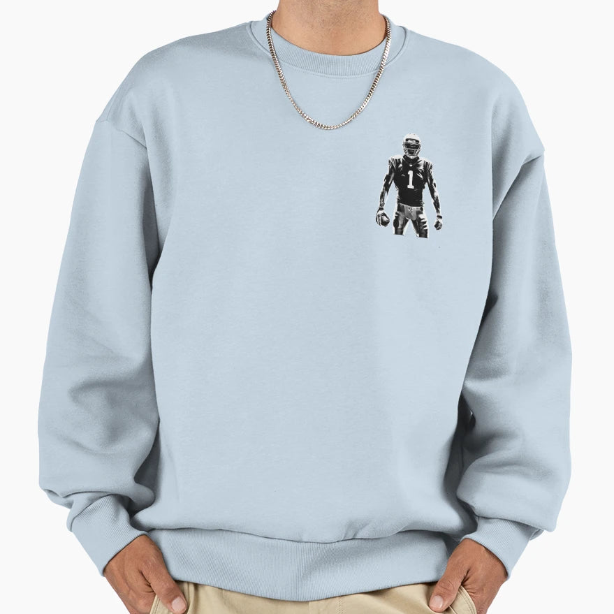 American Football Player 1 Nfl Sweatshirt - Aesthetic Graphic Unisex - T-Shirt, Sweatshirt, Hoodie