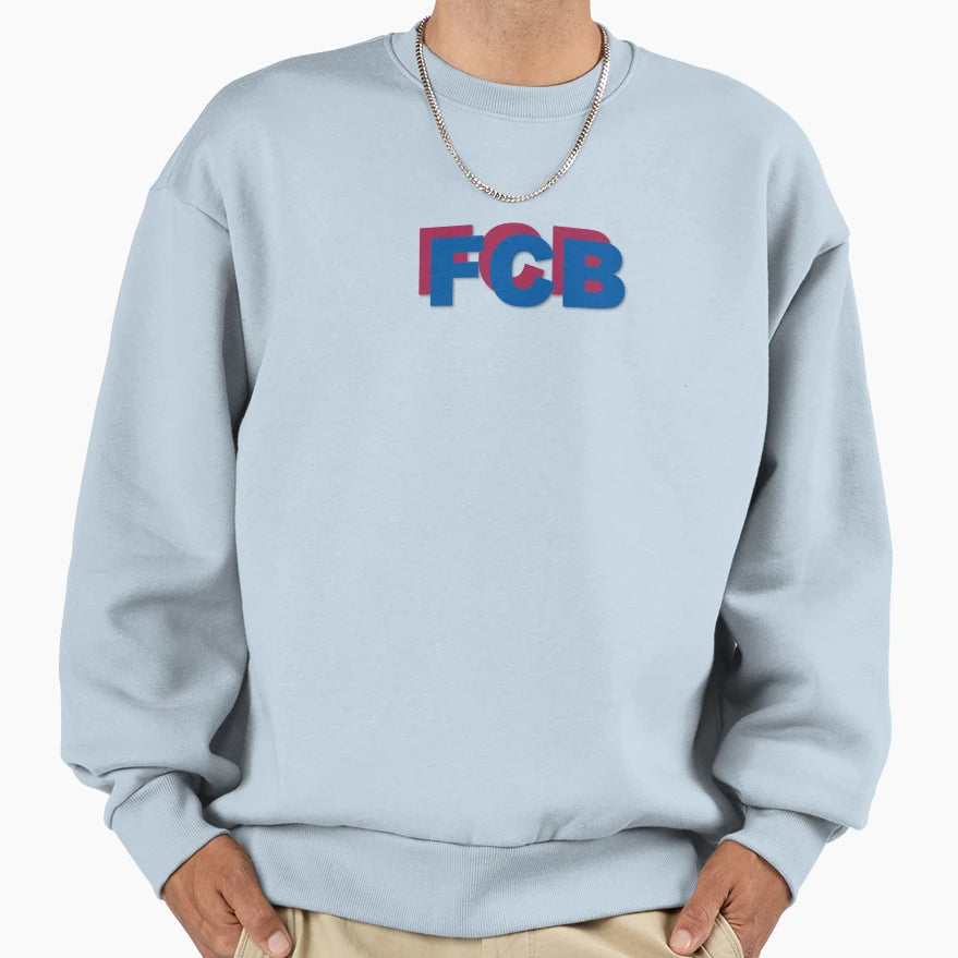 Fc Barcelona Fcb Blaugrana Logo Sweatshirt - Novelty Apparel Unisex - T-Shirt, Sweatshirt, Hoodie