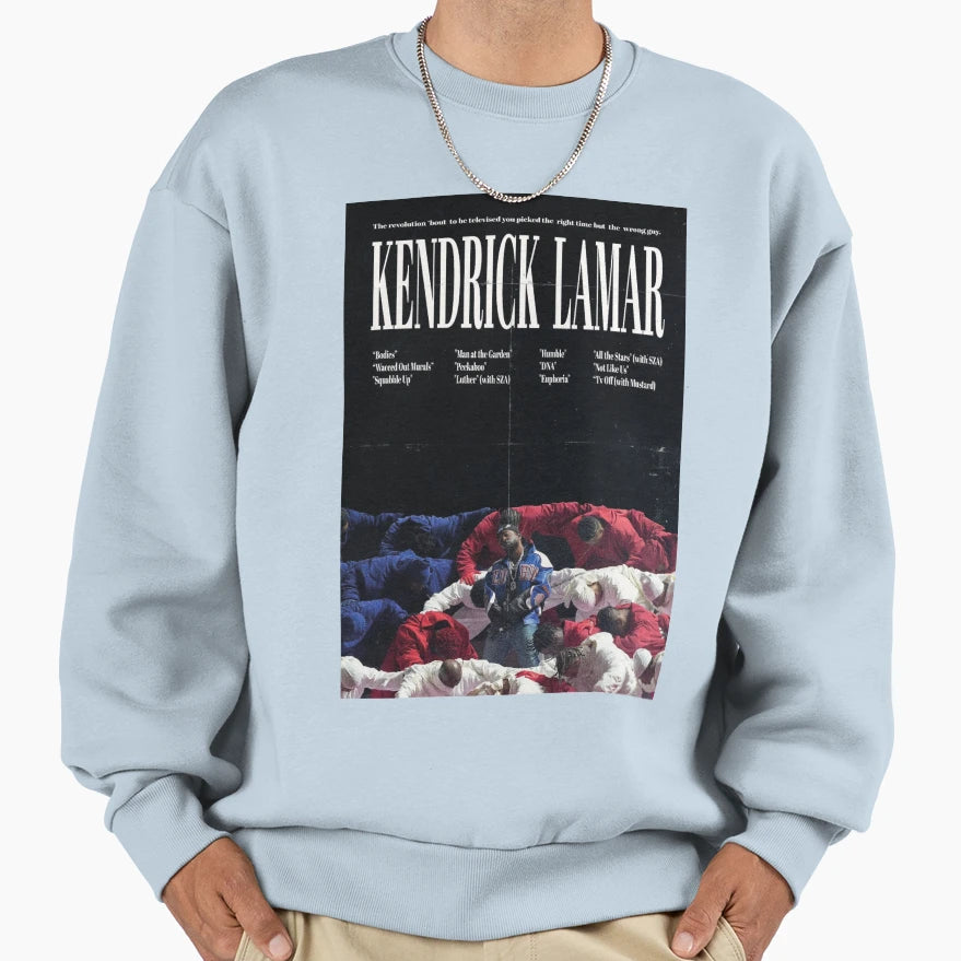 Kendrick Lamar Super Bowl Sweatshirt - Aesthetic Graphic for Adults - T-Shirt, Sweatshirt, Hoodie