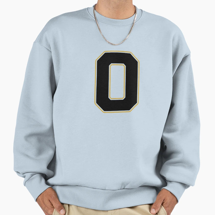 Jersey Number 0 Player Number Zero Black T-Shirt - Trendy Graphic Unisex - T-Shirt, Sweatshirt, Hoodie
