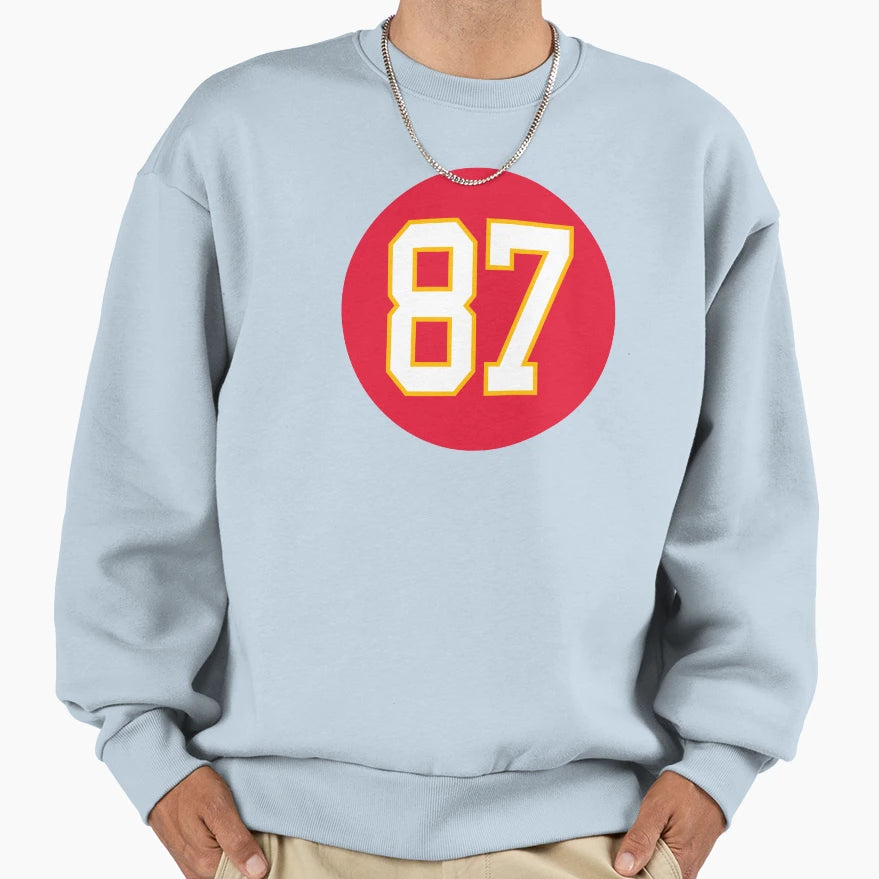 TK Number 87 Jersey Kansas City Sweatshirt - Custom Art Print Unisex - T-Shirt, Sweatshirt, Hoodie