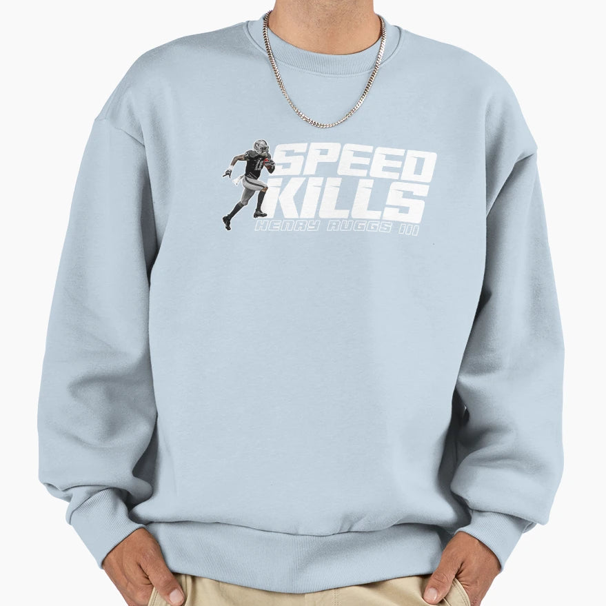 Speed Kills Henry Ruggs Sweatshirt - Unique Graphic Men Women - T-Shirt, Sweatshirt, Hoodie
