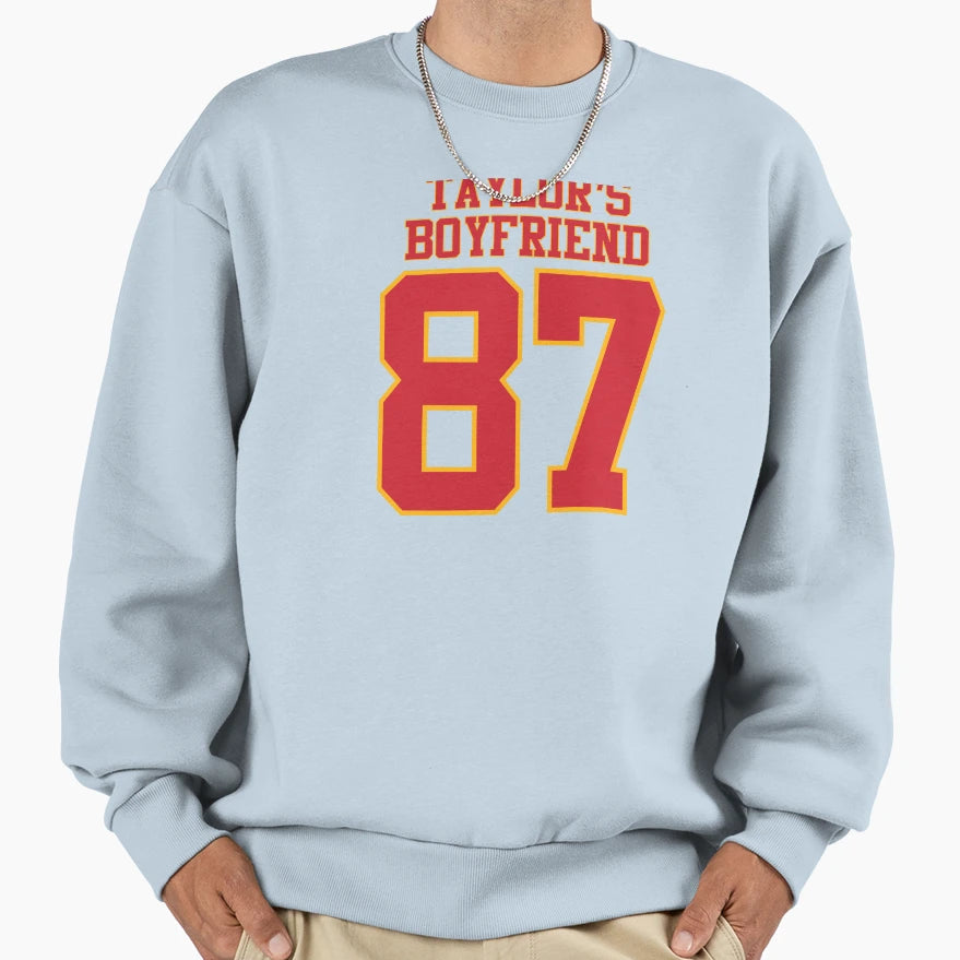Taylors Boyfriend 87 Sweatshirt - Trendy Graphic for Adults - T-Shirt, Sweatshirt, Hoodie