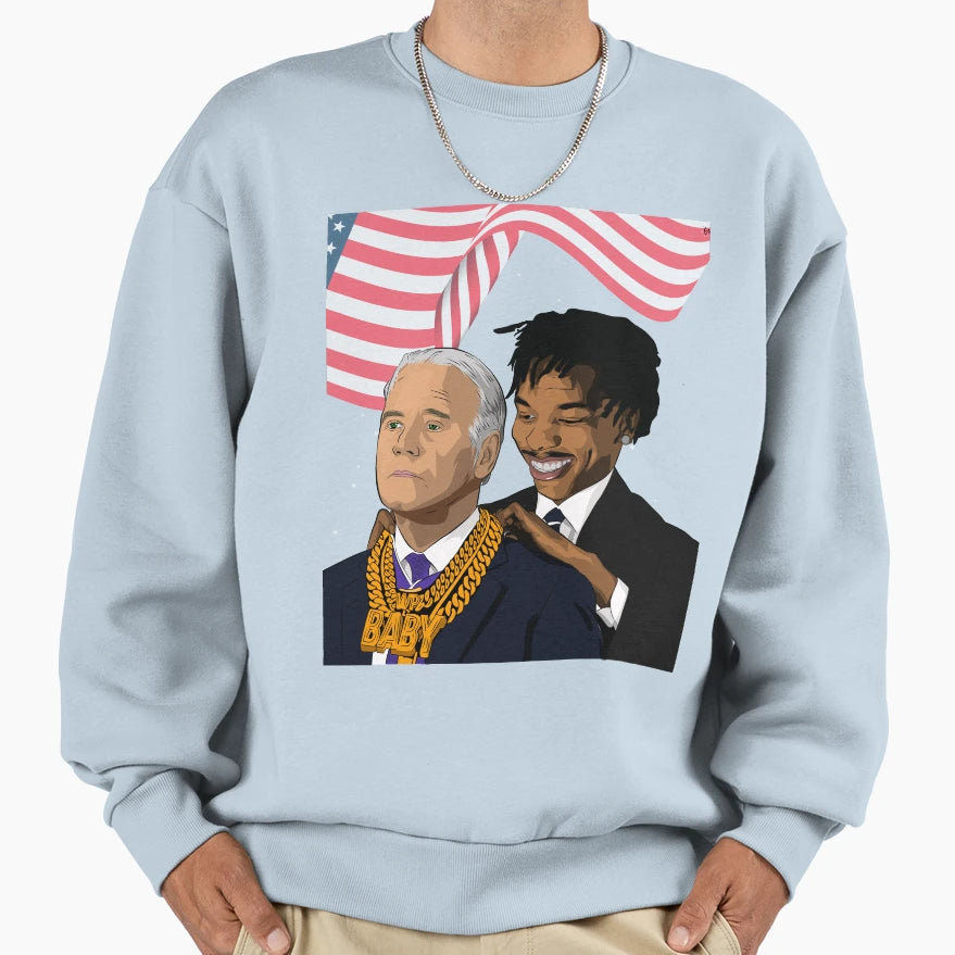 Joe Biden Lil Meme Sweatshirt - Streetwear Style Men Women - T-Shirt, Sweatshirt, Hoodie