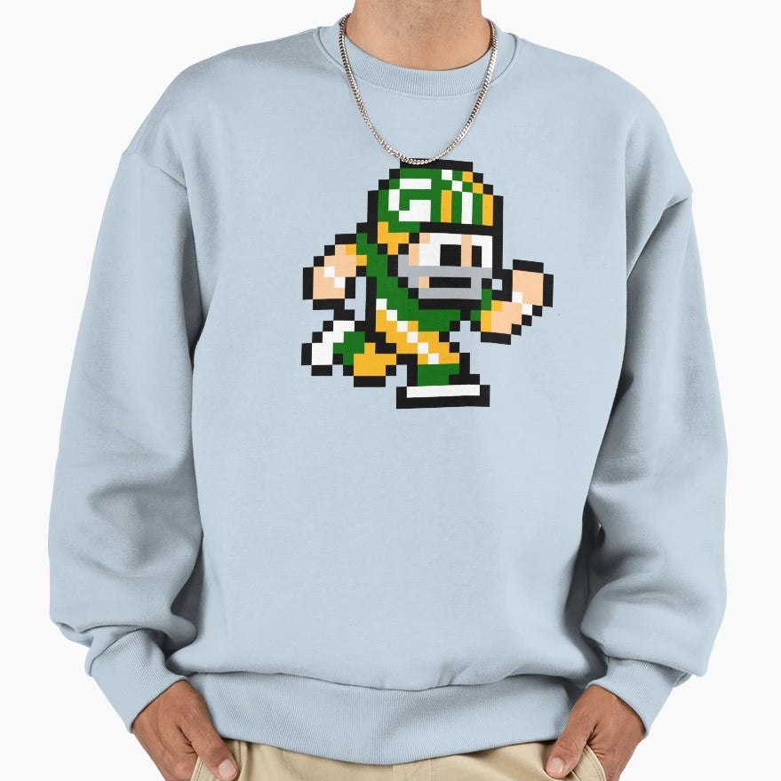 Green Bay Packers Tecmo Super Sweatshirt - Aesthetic Graphic for Adults - T-Shirt, Sweatshirt, Hoodie