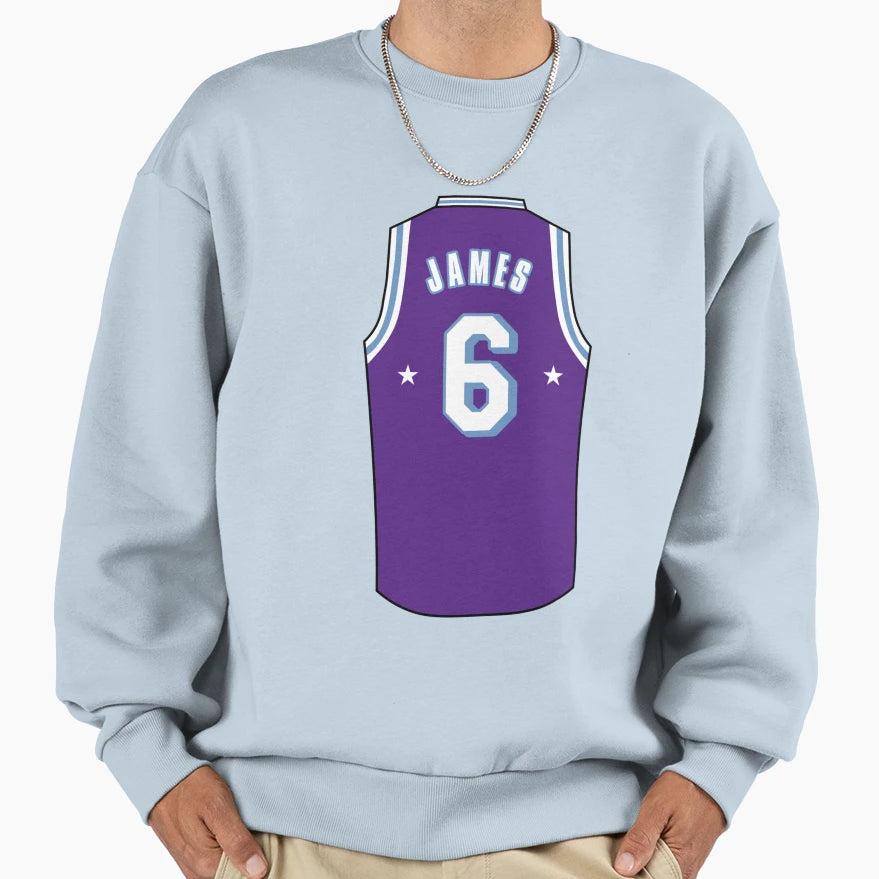 Lebron James Jersey Sweatshirt - Novelty Apparel for Adults - T-Shirt, Sweatshirt, Hoodie