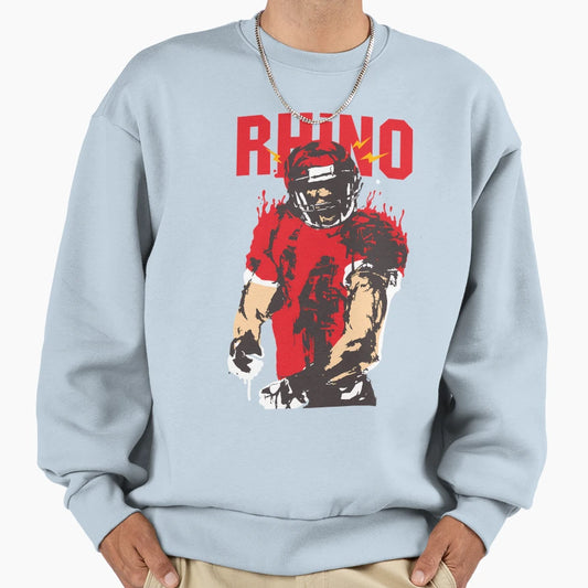 Blooded Rhino Sweatshirt - Aesthetic Graphic Unisex - T-Shirt, Sweatshirt, Hoodie
