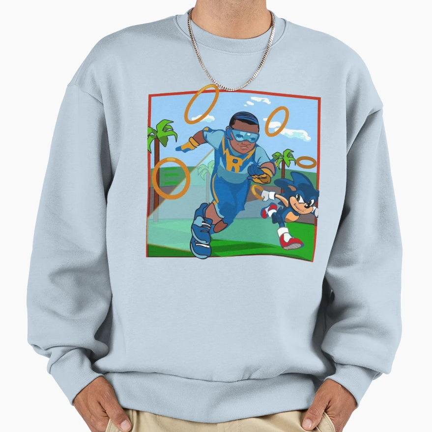 Blue Rush 2 Sweatshirt - Streetwear Style Unisex - T-Shirt, Sweatshirt, Hoodie