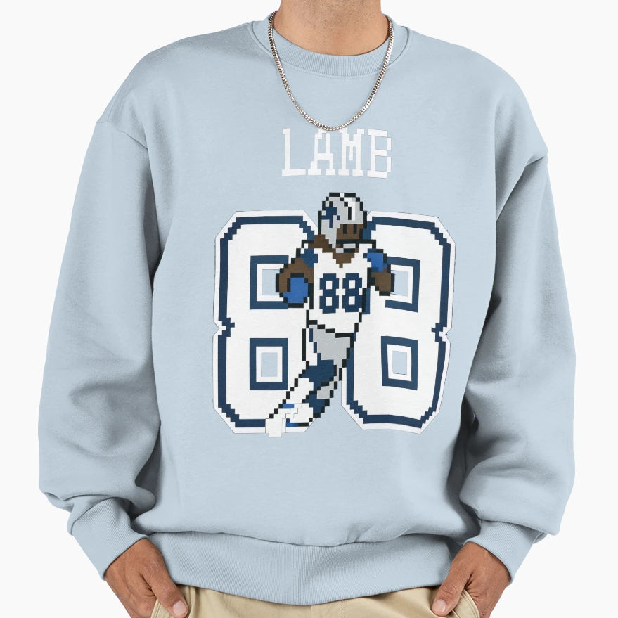 CL 8 Bit Football Pixel Art Sweatshirt - Casual Everyday Wear for Adults - T-Shirt, Sweatshirt, Hoodie