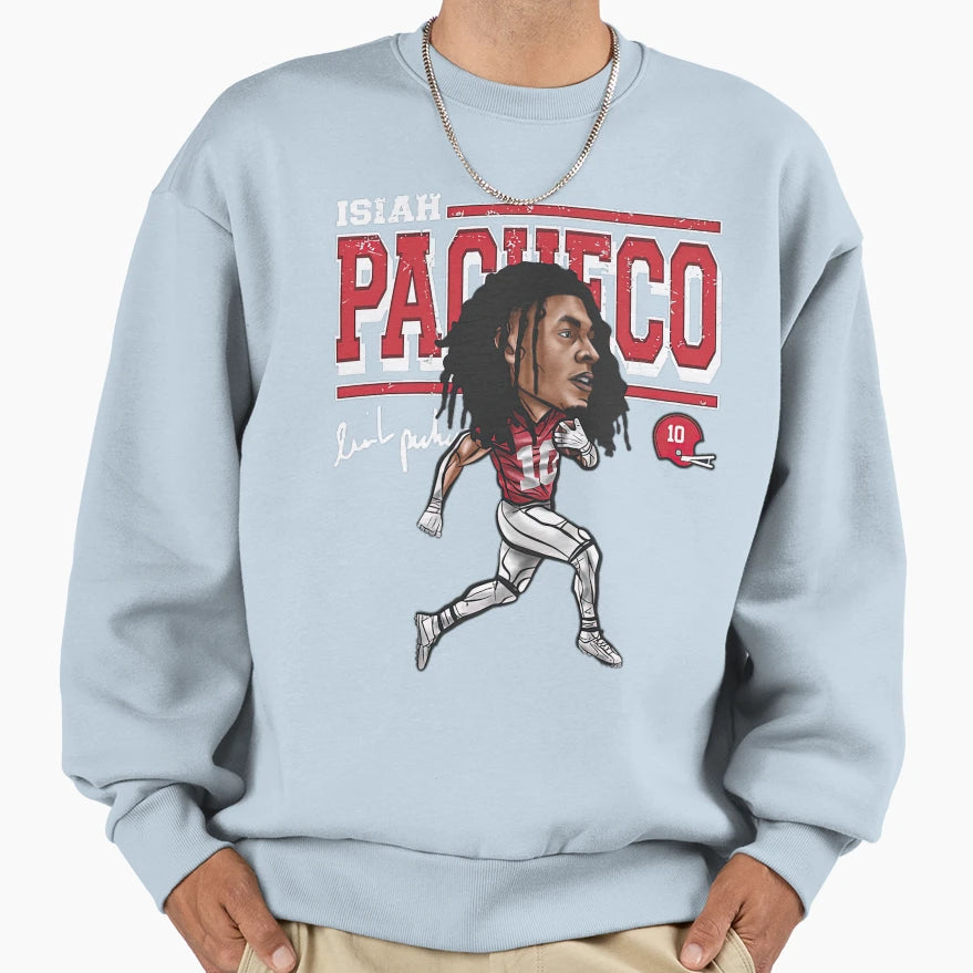 Isiah Pacheco Kansas City Sweatshirt - Fun Novelty Design for Adults - T-Shirt, Sweatshirt, Hoodie