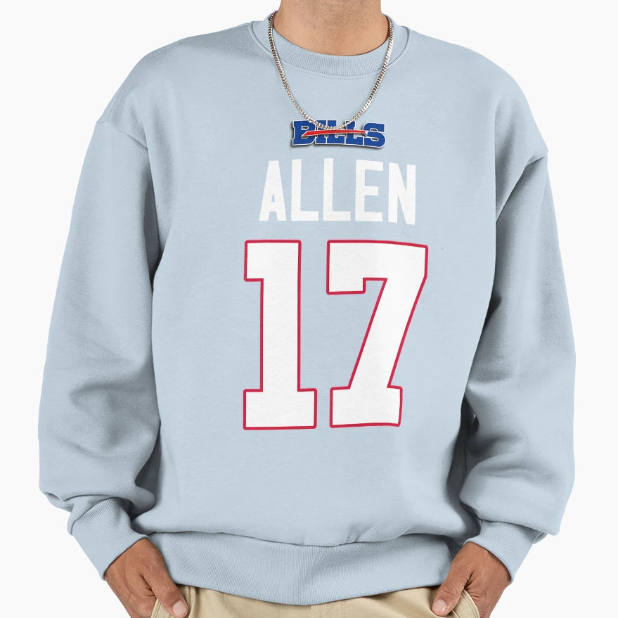 Allen 17 Bills Sweatshirt - Minimalist Print for Adults - T-Shirt, Sweatshirt, Hoodie
