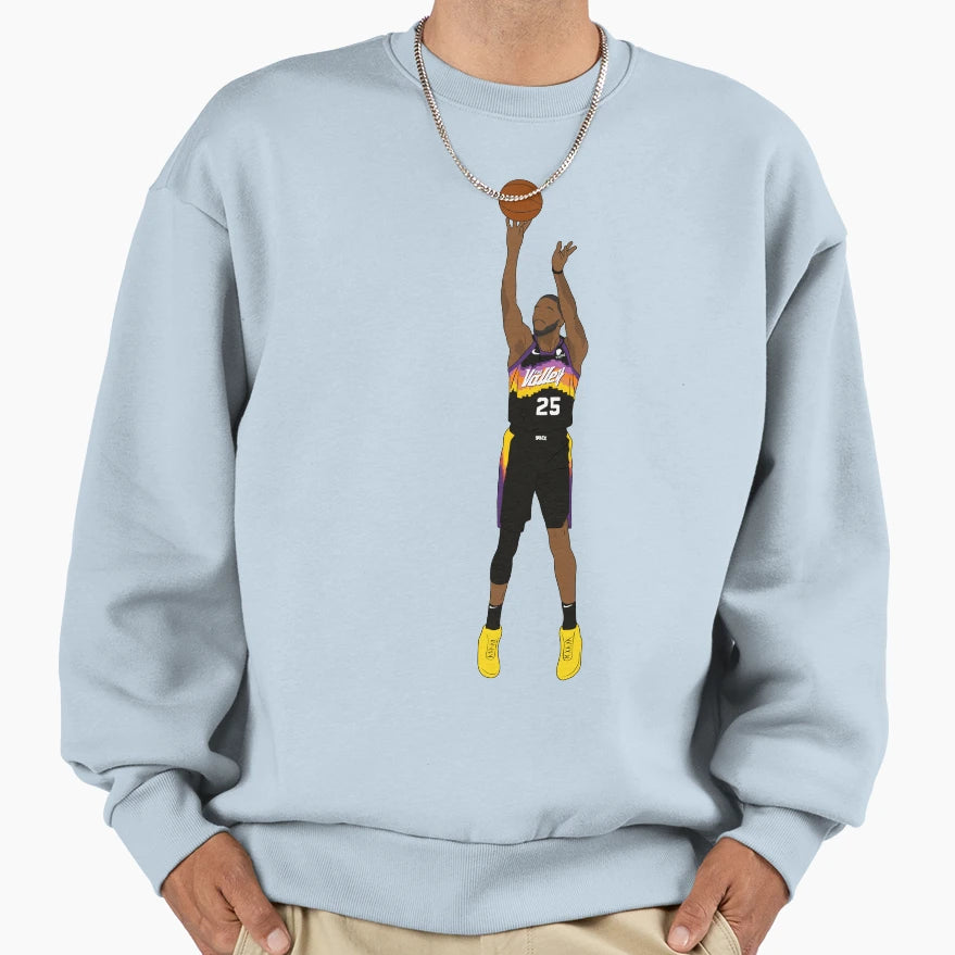 Mikal Bridges Jumper Phoenix Sweatshirt - Unique Graphic Men Women - T-Shirt, Sweatshirt, Hoodie