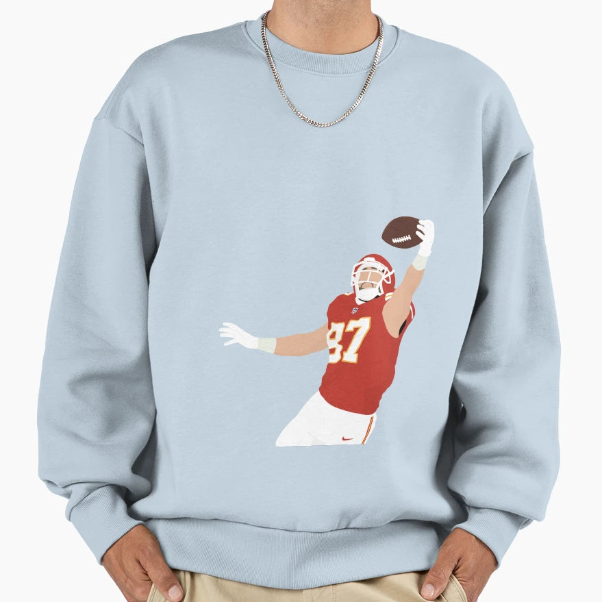 TK Football Illustration Sweatshirt - Custom Art Print Unisex - T-Shirt, Sweatshirt, Hoodie