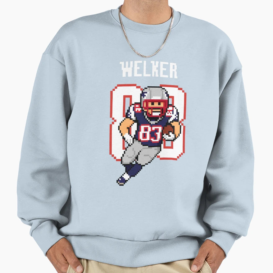 Wes Welker 83 Pixel Art 8 Bit Sweatshirt - Minimalist Print for Adults - T-Shirt, Sweatshirt, Hoodie