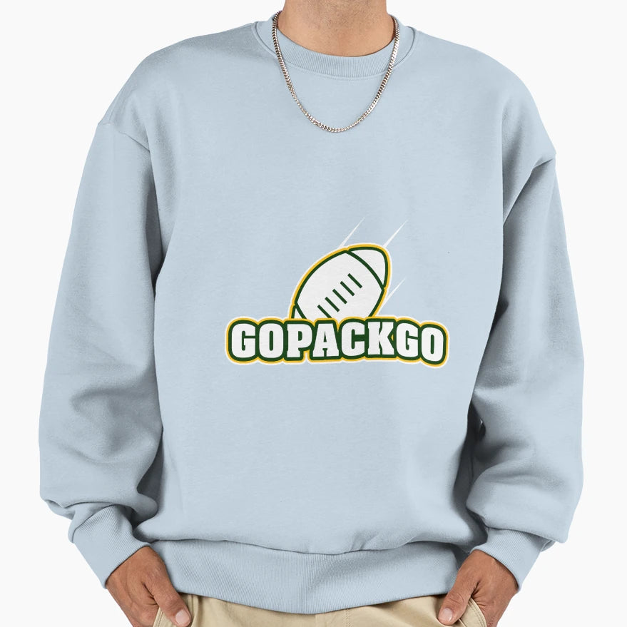 Go Pack Go Sweatshirt - Custom Art Print for Adults - T-Shirt, Sweatshirt, Hoodie