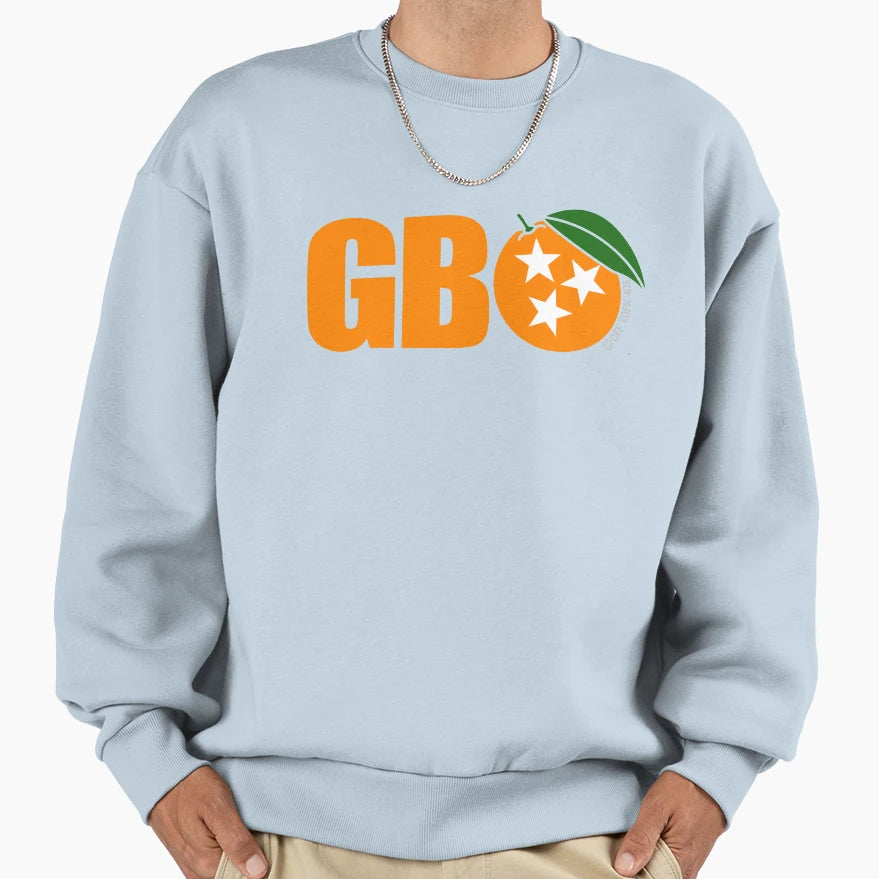 Go Big Orange Tri Star Sweatshirt - Novelty Apparel Unisex - T-Shirt, Sweatshirt, Hoodie