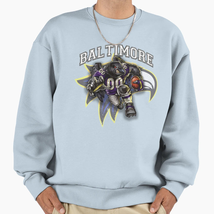 Baltimore Football Detroit Football Sweatshirt - Trendy Graphic Unisex - T-Shirt, Sweatshirt, Hoodie