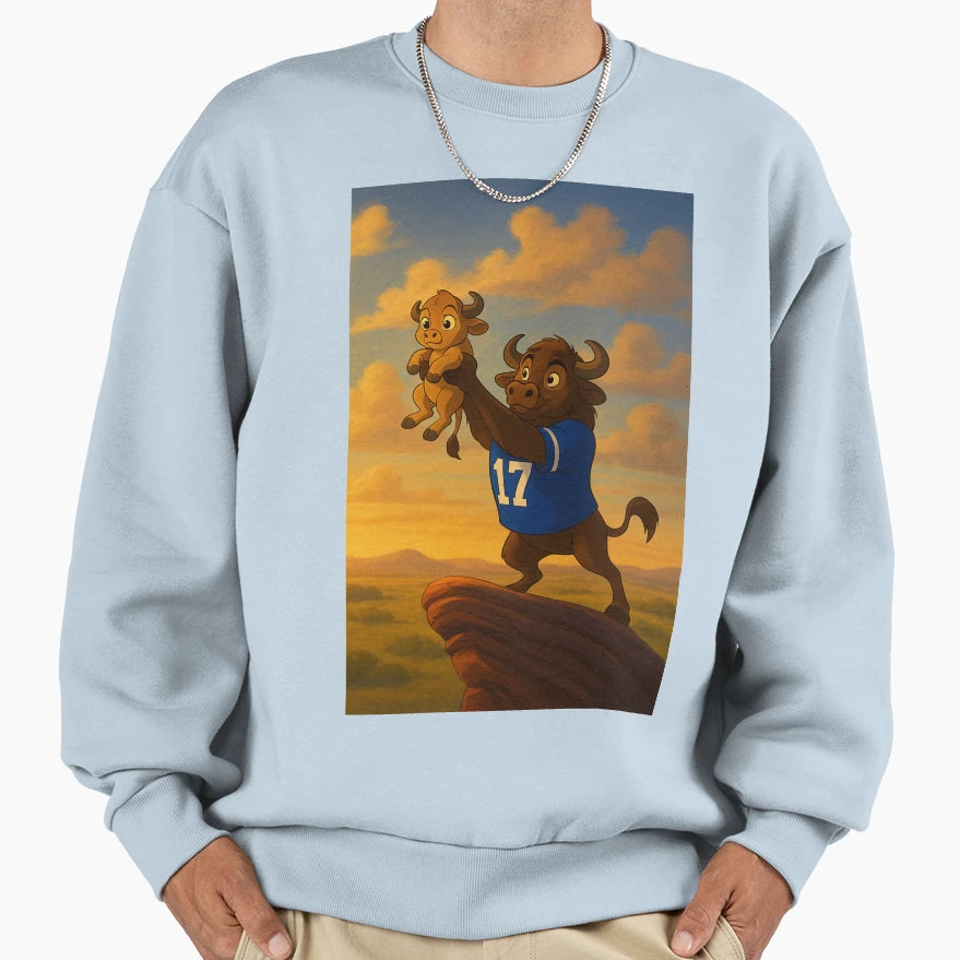 Buffalo King Sweatshirt - Casual Everyday Wear Unisex - T-Shirt, Sweatshirt, Hoodie