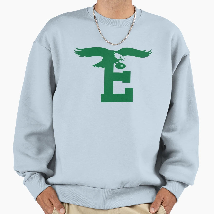 Philadelphia Eagle E Sweatshirt - Trendy Graphic for Adults - T-Shirt, Sweatshirt, Hoodie