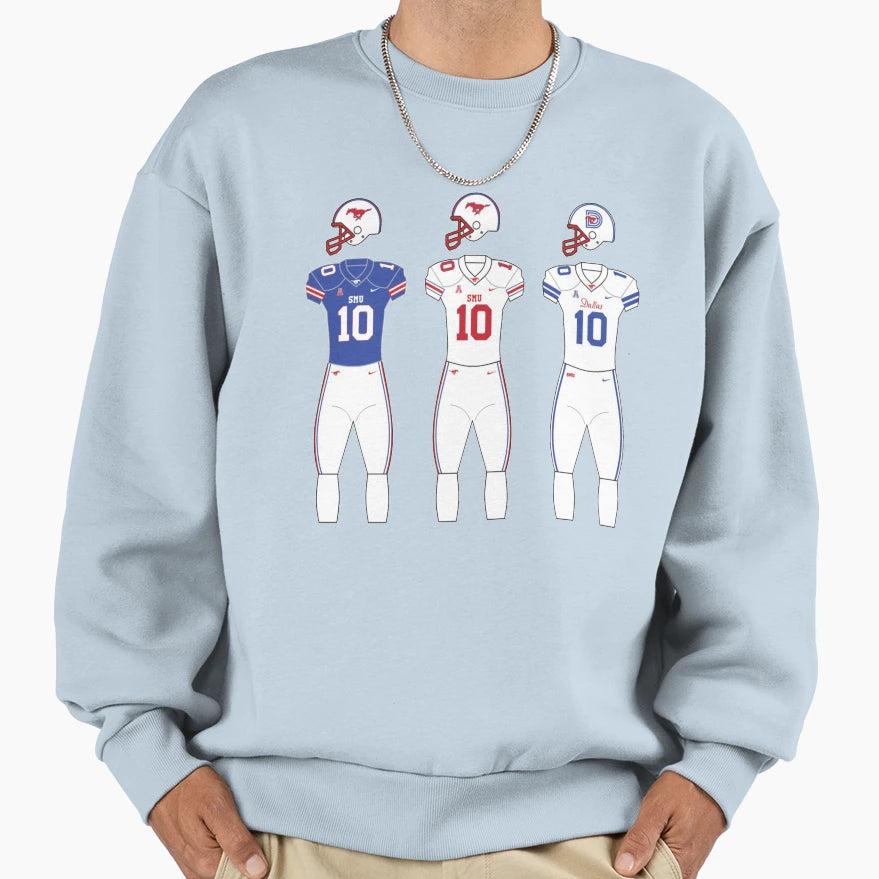Smu Football Uniforms Sweatshirt - Streetwear Style for Adults - T-Shirt, Sweatshirt, Hoodie