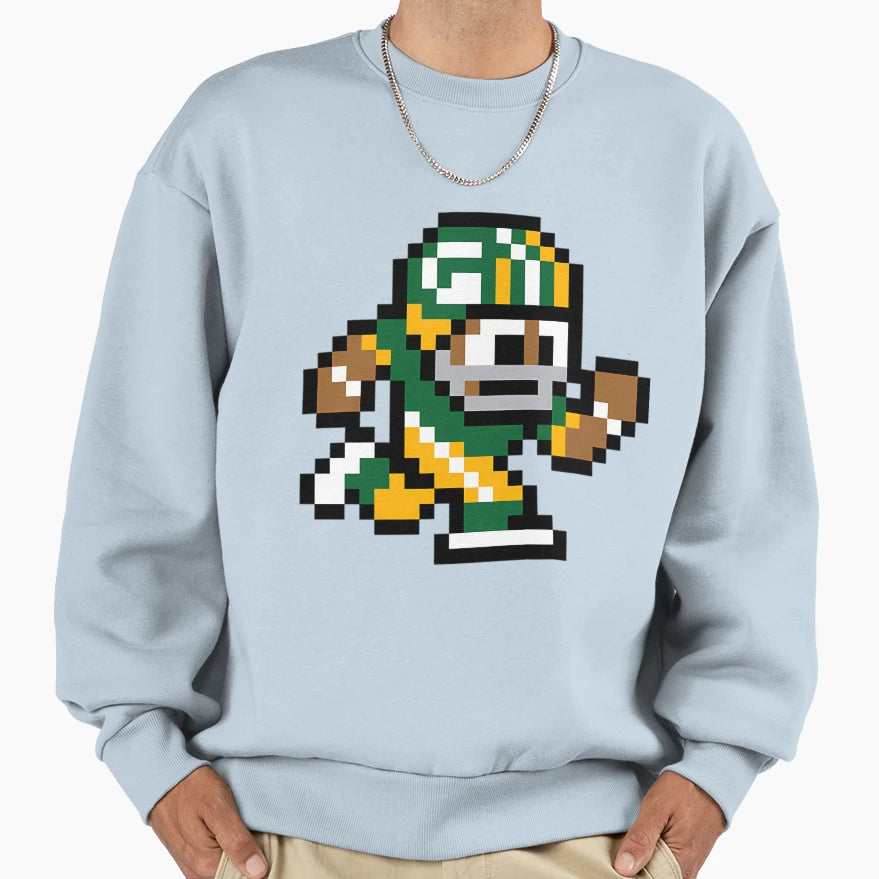 Green Bay Packers Tecmo Super Sweatshirt - Casual Everyday Wear Unisex - T-Shirt, Sweatshirt, Hoodie