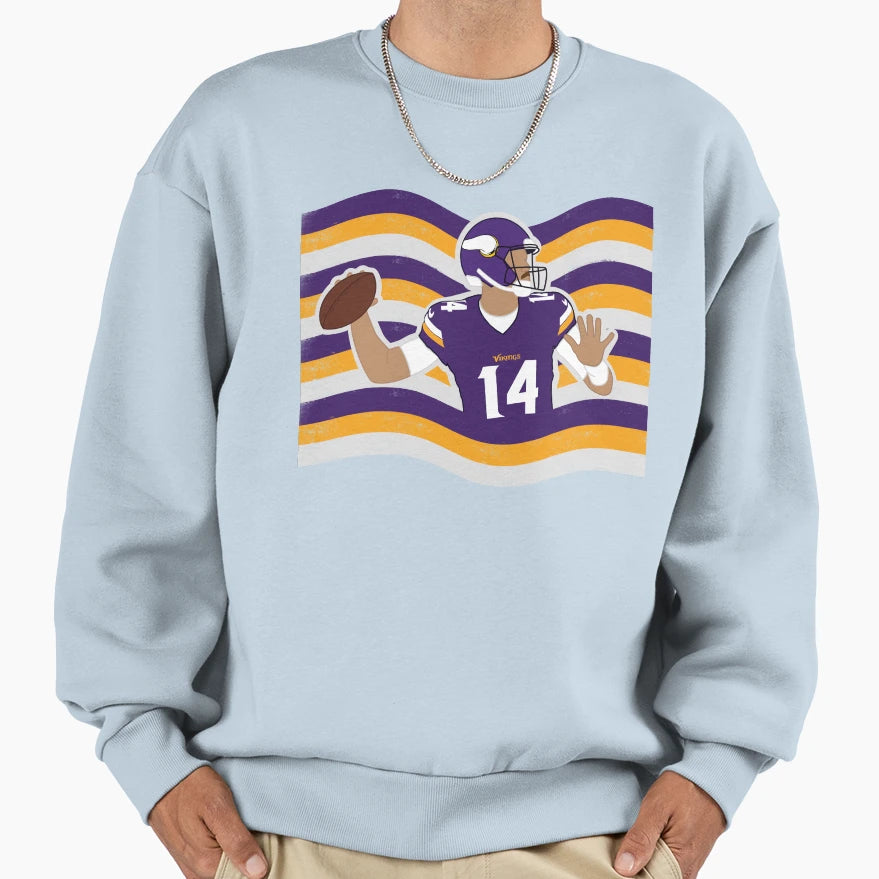 Sam Darnold Waves Sweatshirt - Casual Everyday Wear for Adults - T-Shirt, Sweatshirt, Hoodie
