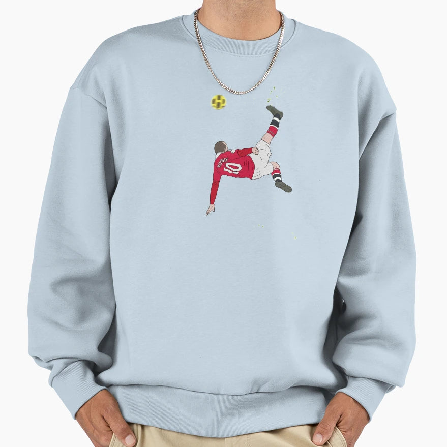 Manchester United Wayne Rooney Sweatshirt - Custom Art Print Unisex - T-Shirt, Sweatshirt, Hoodie