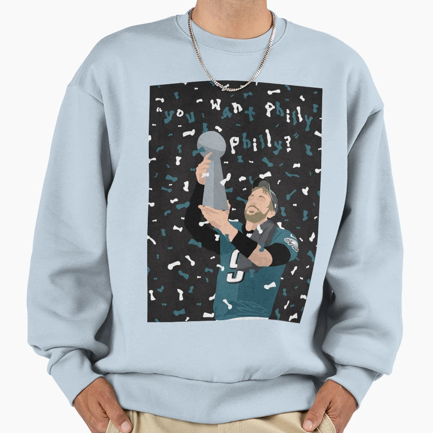 Philly Philly Sweatshirt - Custom Art Print Unisex - T-Shirt, Sweatshirt, Hoodie