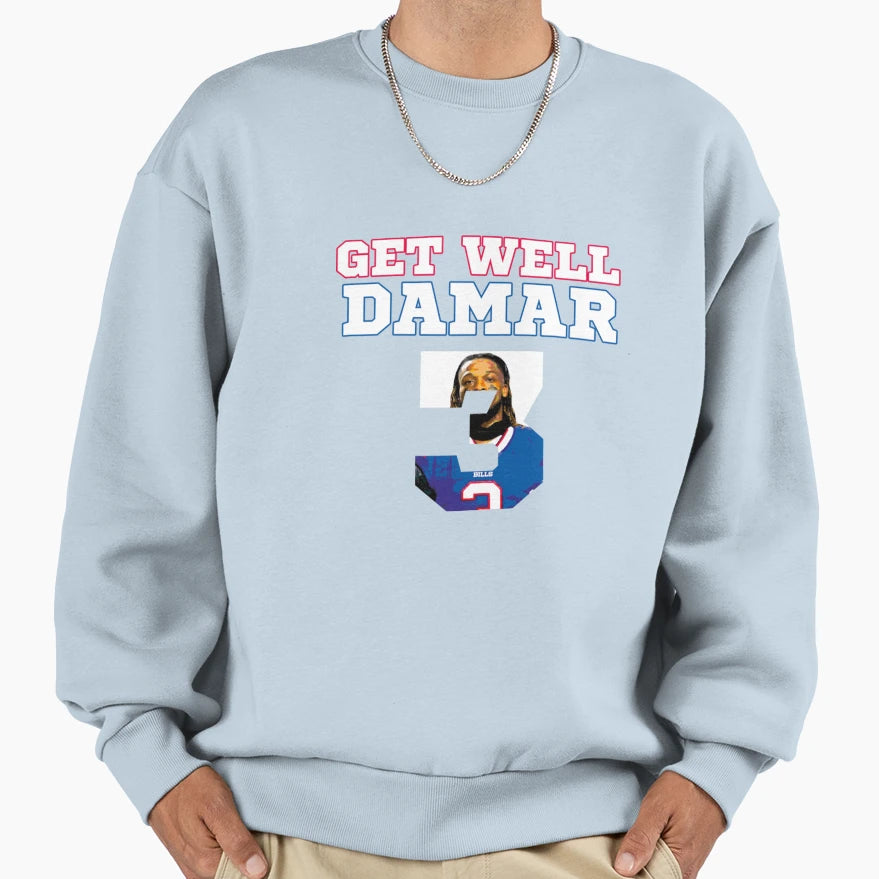 Get Well Damar Romeyelle Hamlin Love T-Shirt - Trendy Graphic Unisex - T-Shirt, Sweatshirt, Hoodie