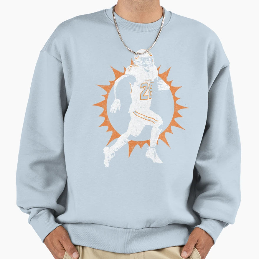 Devon Achane Sweatshirt - Trendy Graphic Unisex - T-Shirt, Sweatshirt, Hoodie