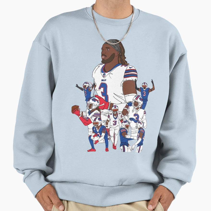 Pray Damar Hamlin Sweatshirt - Unique Graphic Unisex - T-Shirt, Sweatshirt, Hoodie