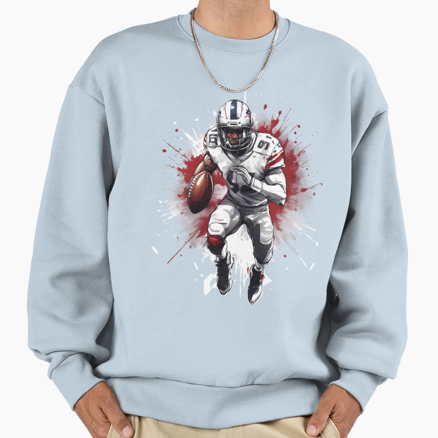 Kickoff American Football Sweatshirt - Custom Art Print Men Women - T-Shirt, Sweatshirt, Hoodie