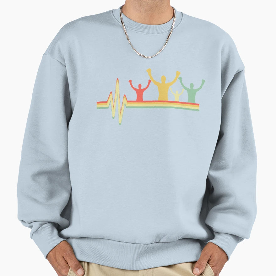 Heartbeat Boxing Funny Boxer Gift Sweatshirt - Unique Graphic Unisex - T-Shirt, Sweatshirt, Hoodie
