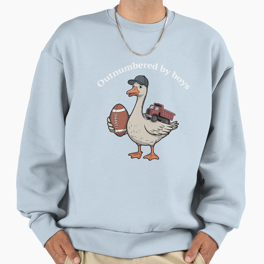 Outnumbered Sweatshirt - Casual Everyday Wear Unisex - T-Shirt, Sweatshirt, Hoodie