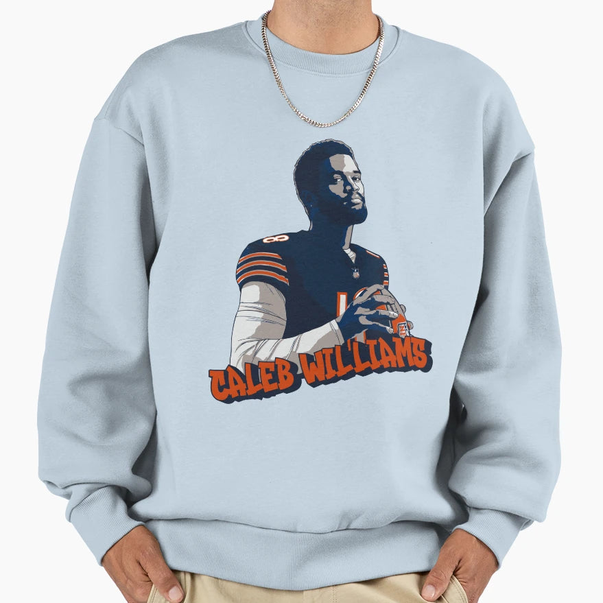 CW Chicago Bears Qb Draft Sweatshirt - Aesthetic Graphic for Adults - T-Shirt, Sweatshirt, Hoodie