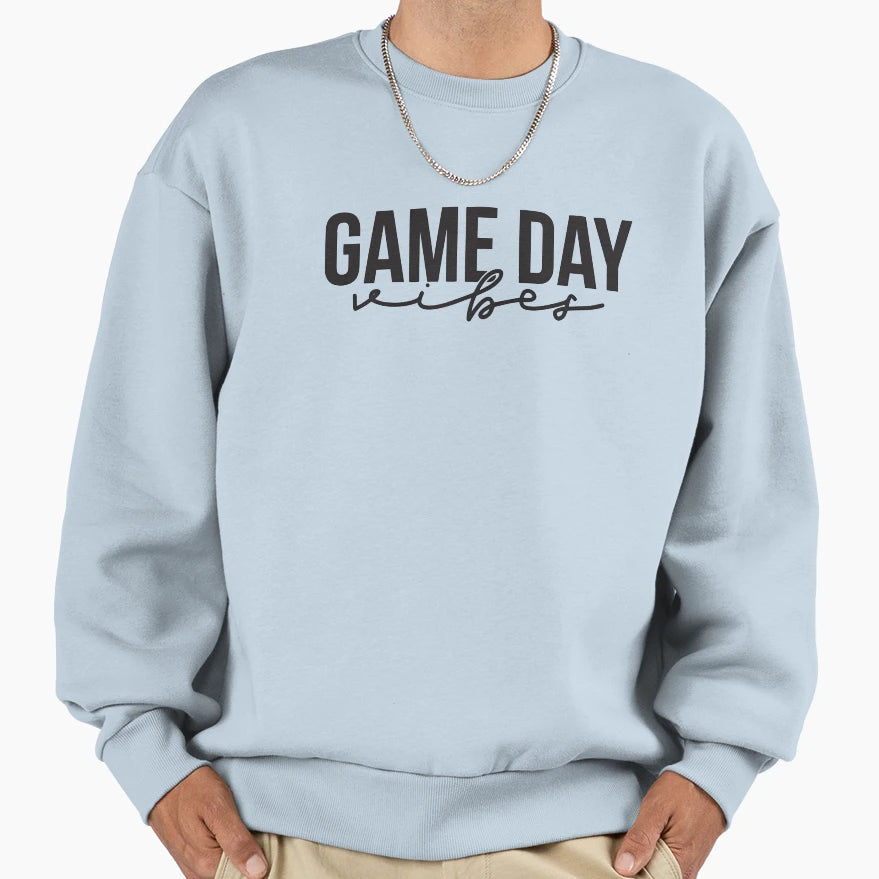 Game Day Vibes Football Volleyball Sweatshirt - Aesthetic Graphic Unisex - T-Shirt, Sweatshirt, Hoodie