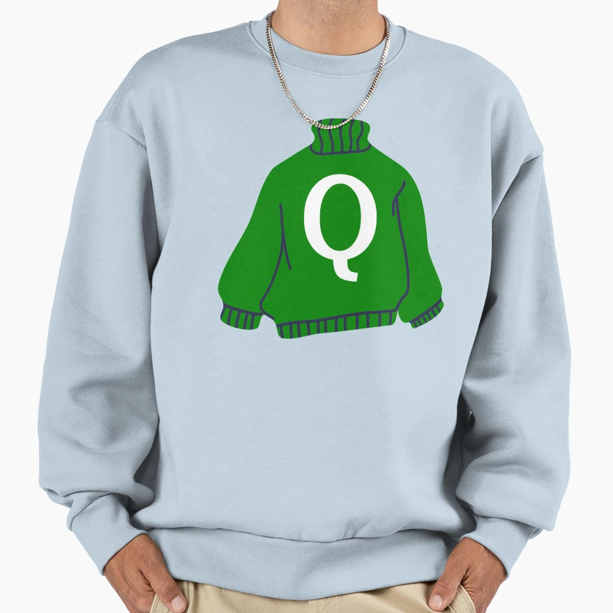 Letter Sweatshirt - Minimalist Print for Adults - T-Shirt, Sweatshirt, Hoodie