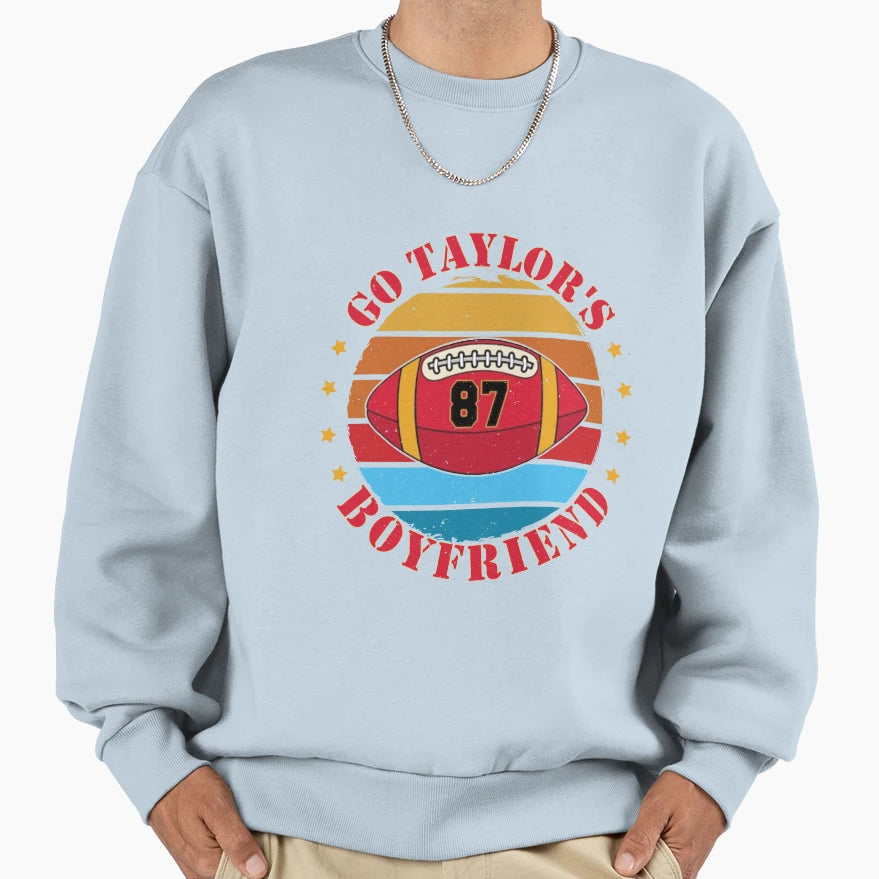 Go Taylors Boyfriend Football Fan Gift T-Shirt - Graphic Print Unisex - T-Shirt, Sweatshirt, Hoodie