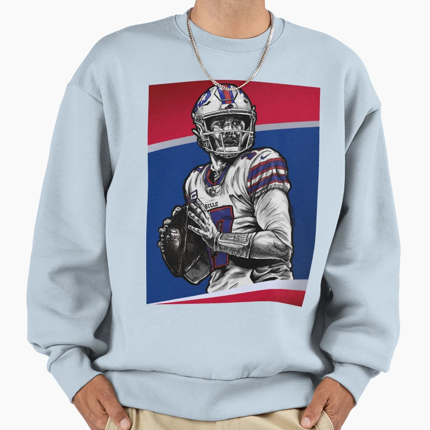 Allen Ready To Throw Full Sweatshirt - Custom Art Print Unisex - T-Shirt, Sweatshirt, Hoodie