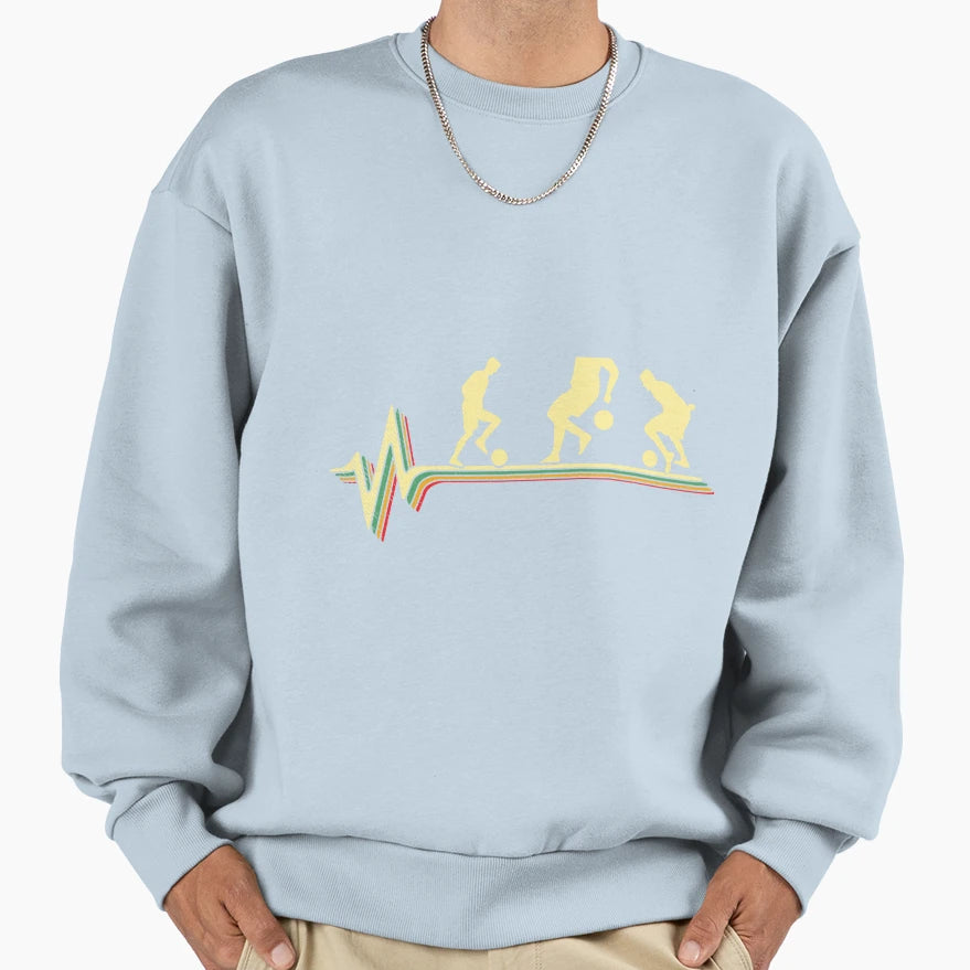Heartbeat Soccer Soccer Player Gift T-Shirt - Trendy Graphic Men Women - T-Shirt, Sweatshirt, Hoodie