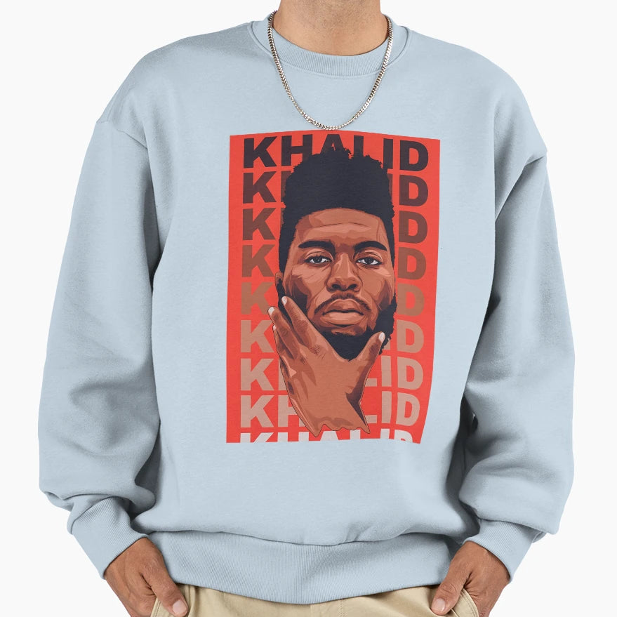 American Singer Khalid Sweatshirt - Aesthetic Graphic for Adults - T-Shirt, Sweatshirt, Hoodie