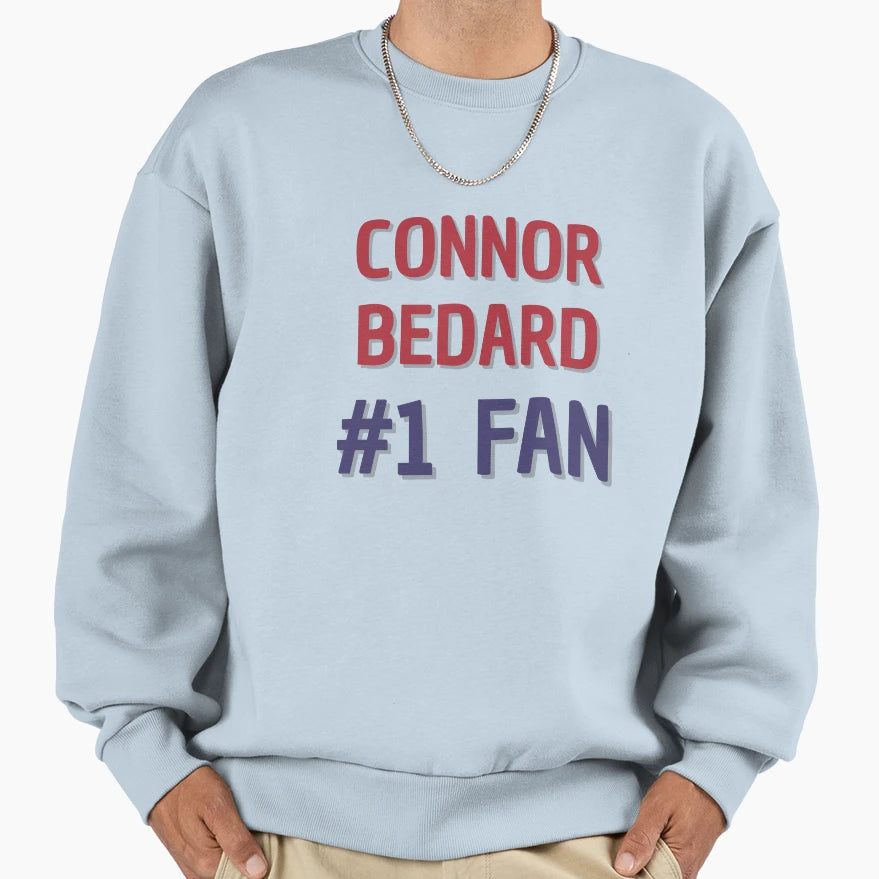 Connor Bedard 1 Fan Sweatshirt - Novelty Apparel for Adults - T-Shirt, Sweatshirt, Hoodie